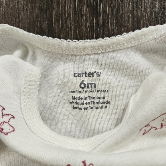 Carter's Baby Girl 3pc Pink Bear Outfit 6M - Picture 4 of 10